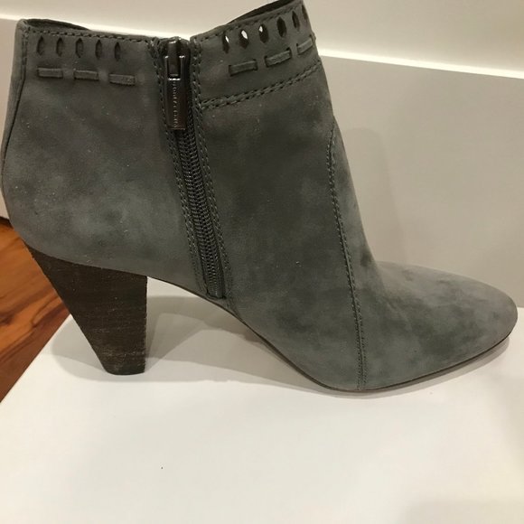 Gray Suede Vince Camuto Booties - Picture 2 of 5